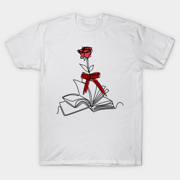 flowers growing from book T-Shirt by afmr.2007@gmail.com